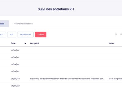 Screenshots hr interviews solution